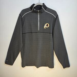 Washington Redskins Men's 3/4 Zip Pullover. Gray. Size L.